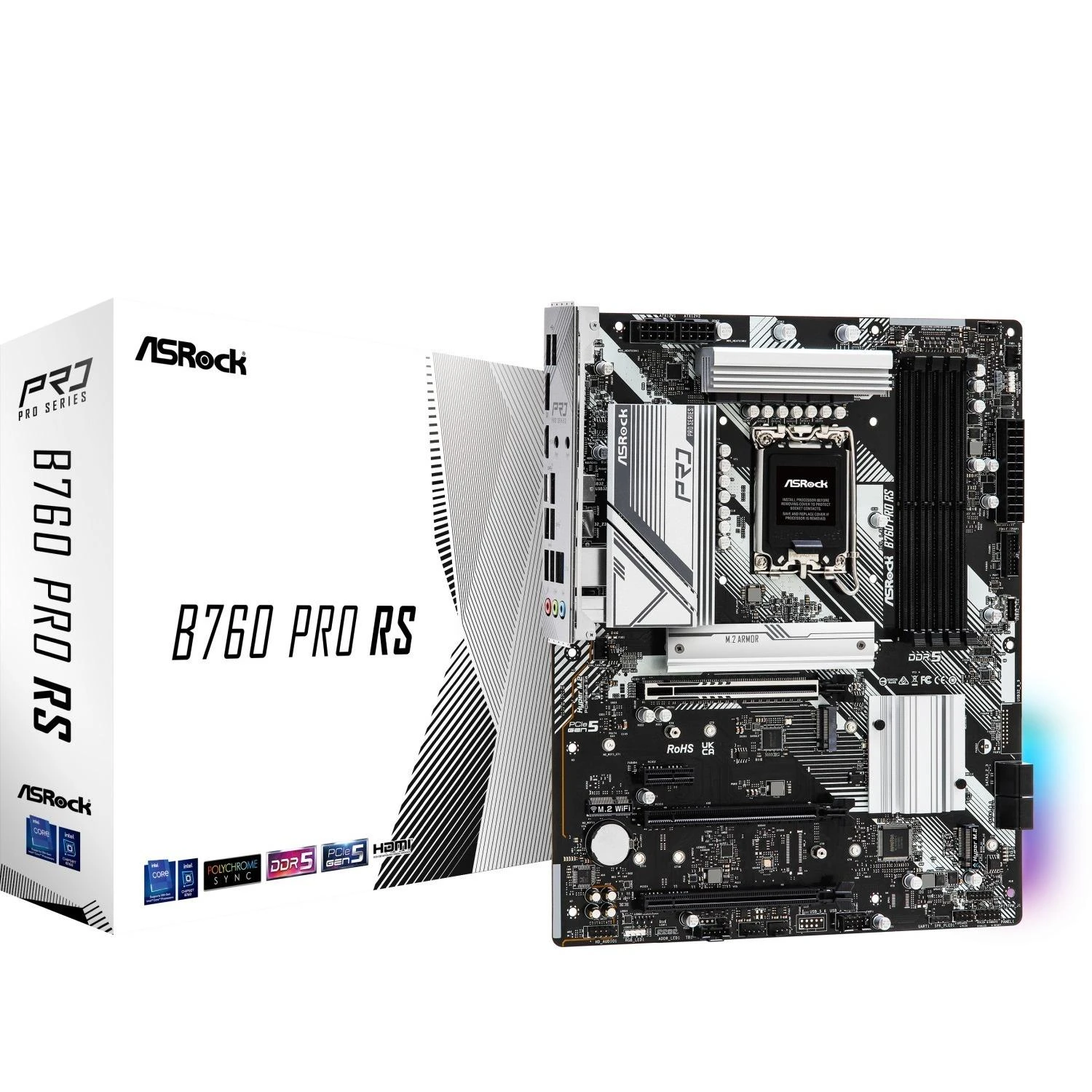 Pagrindinė plokštė ASROCK B760 PRO RS Socket 1700 DDR5 ATX