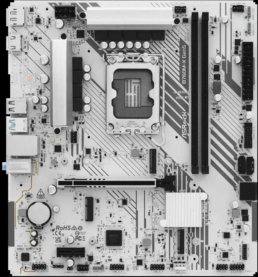 Asrock B760M-X Gen5 Intel B760 LGA 1700 micro ATX plokštė