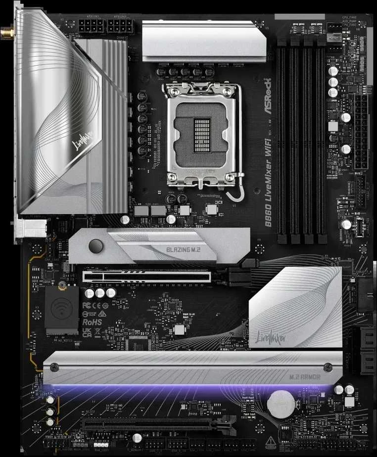 Asrock B860 LiveMixer WiFi Intel B860 LGA 1851 (Socket V1) ATX