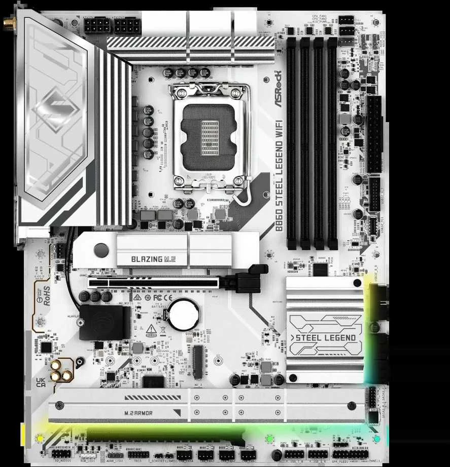 Asrock B860 Steel Legend WiFi Intel B860 LGA 1851 (Socket V1) ATX
