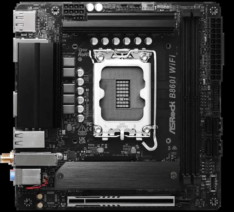 Asrock B860I WiFi Intel B860 LGA 1851 (Socket V1) mini ITX