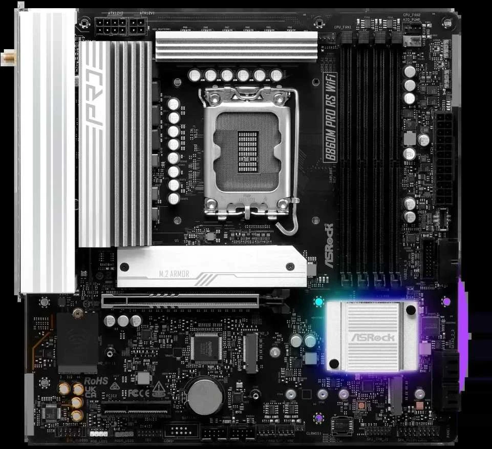 ASRock B860M Pro RS WiFi pagrindinė plokštė