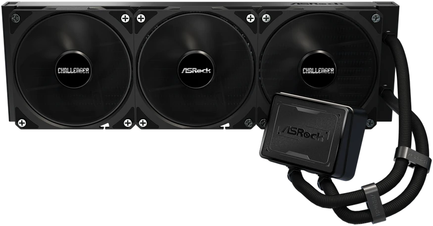 Asrock Challenger Pure 360 procesoriaus „viskas viename“ skysčio aušintuvas 12 cm Juodas