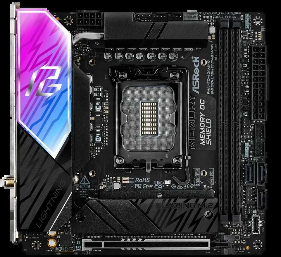 Pagrindinė plokštė ASRock B860I Lightning WiFi