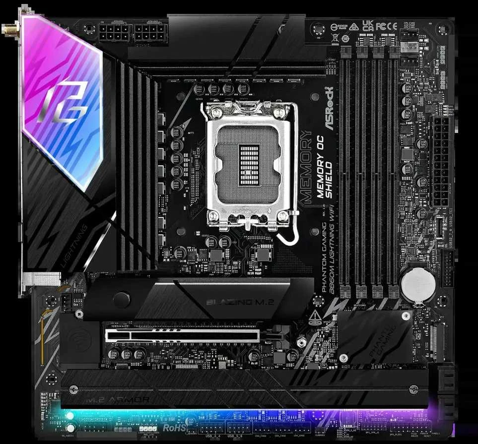 Pagrindinė plokštė – ASRock B860M Lightning WiFi
