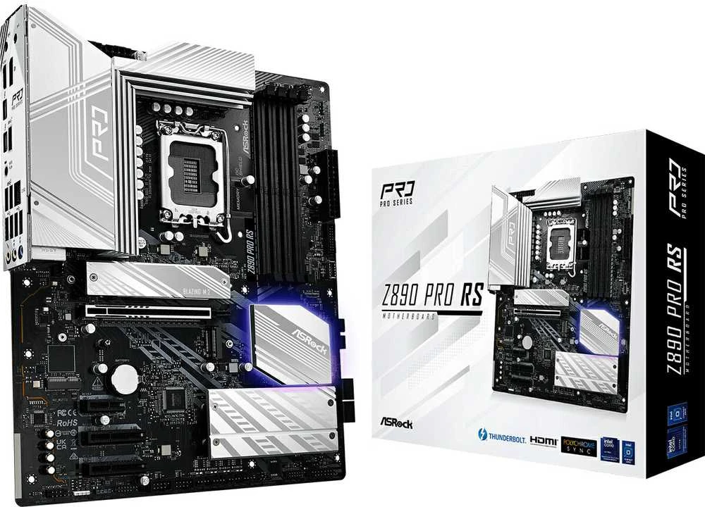 Motininė Plokštė - ASRock Z890 Pro RS WiFi Balta