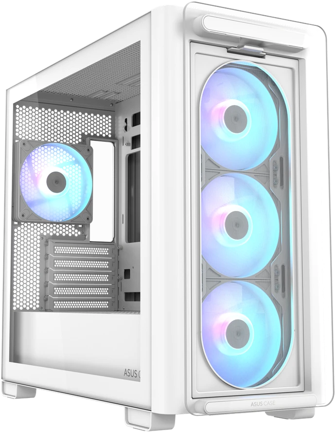 ASUS A23 PLUS ARGB Baltas Computer Case Baltas
