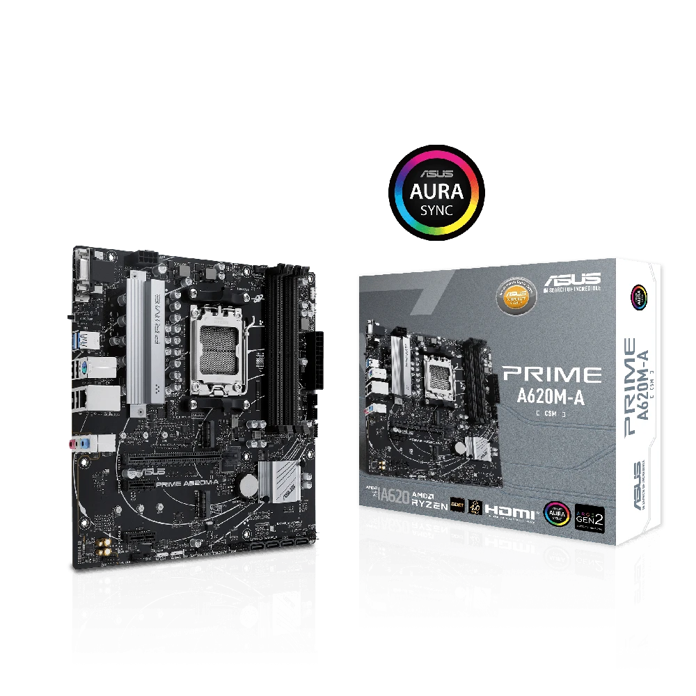 Pagrindinė plokštė Motininė Plokštė - ASUS Prime A620M-A-CSM AM5 Lizdas „Micro ATX“