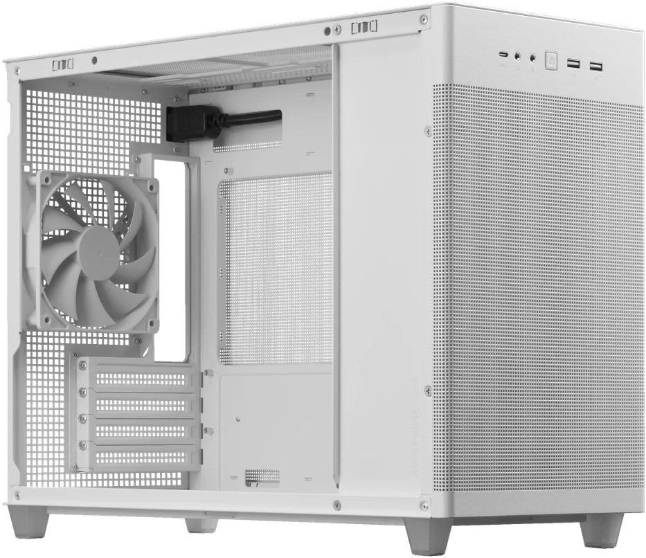 Kompiuterio korpusas ASUS Prime AP201 MicroATX Case/Baltos spalvos