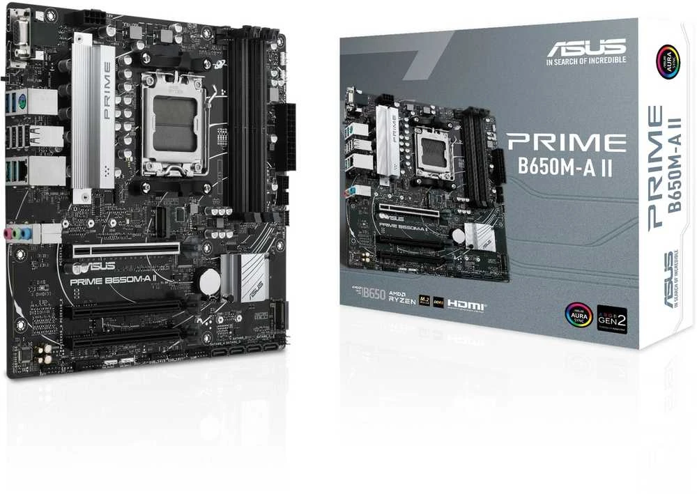 ASUS Prime B650M-A II-CSM, AMD B650 pagrindinė plokštė, AM5 lizdas, DDR5