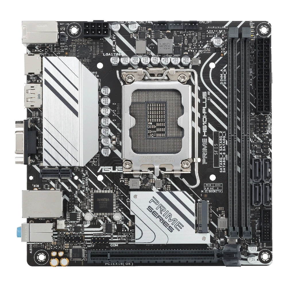 Pagrindinė plokštė ASUS PRIME H610I-PLUS-CSM (AMD.AM4.DDR4.mATX)