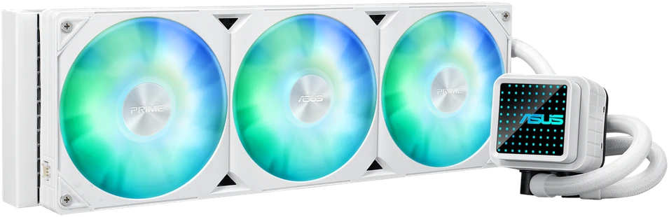 ASUS Prime LC 360 ARGB Baltas Edition procesorius „viskas viename“ skysčio aušintuvas 12 cm 1 vnt.