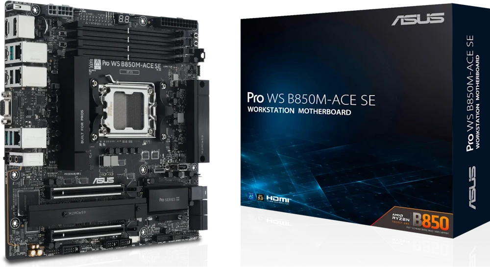 Asus PRO WS B850M-ACE SE AM5 AMD pagrindinė plokštė