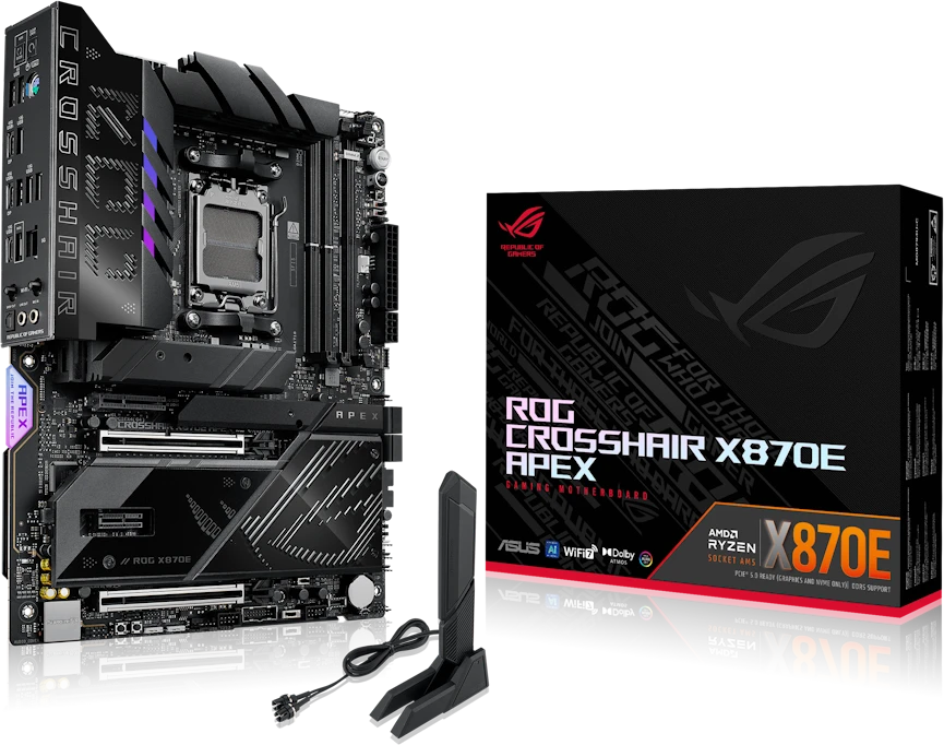 Pagrindinė plokštė ASUS ROG CROSSHAIR X870E APEX AMD X870E Socket AM5 ATX