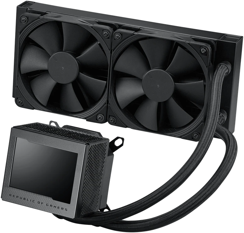 ASUS ROG RYUJIN III 240 aušinimo sistema su LCD ekranu