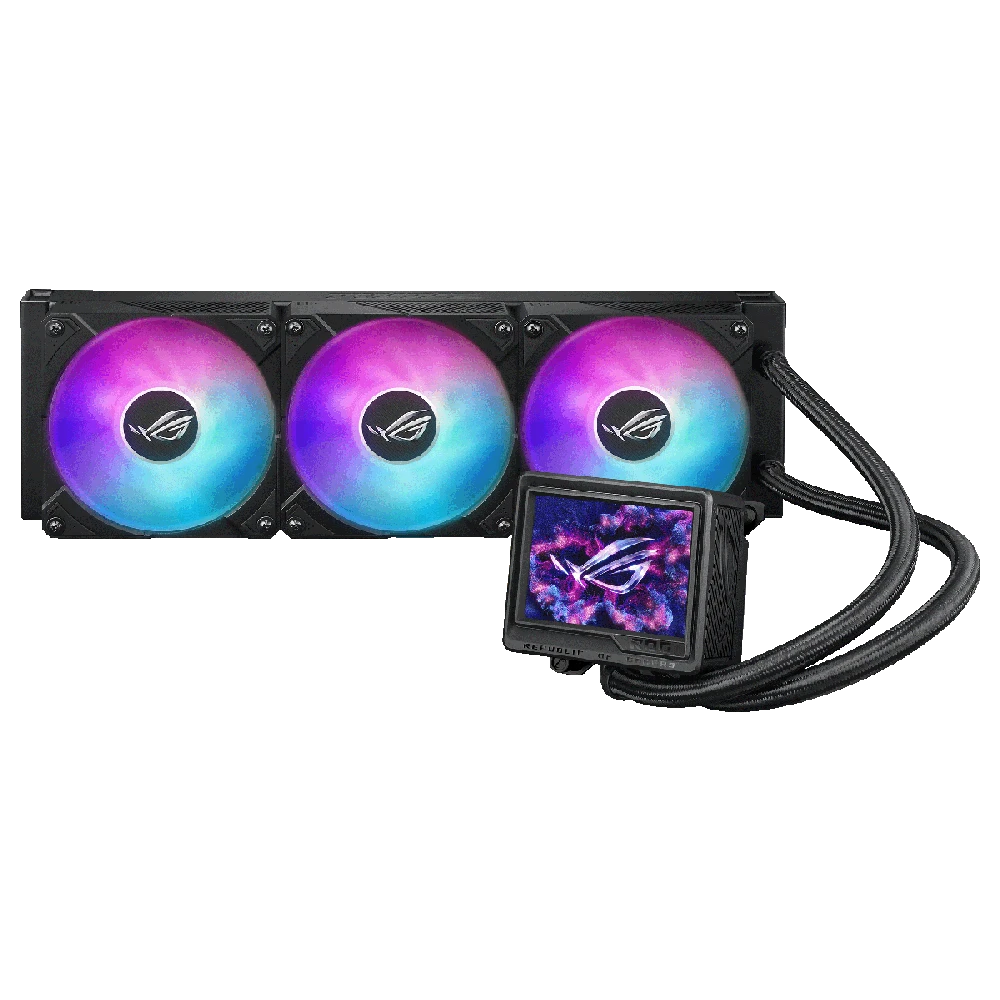 ASUS ROG Ryujin III 360 ARGB Extreme Kompiuterio dėklas All-in-one liquid cooler 12 cm Juodas