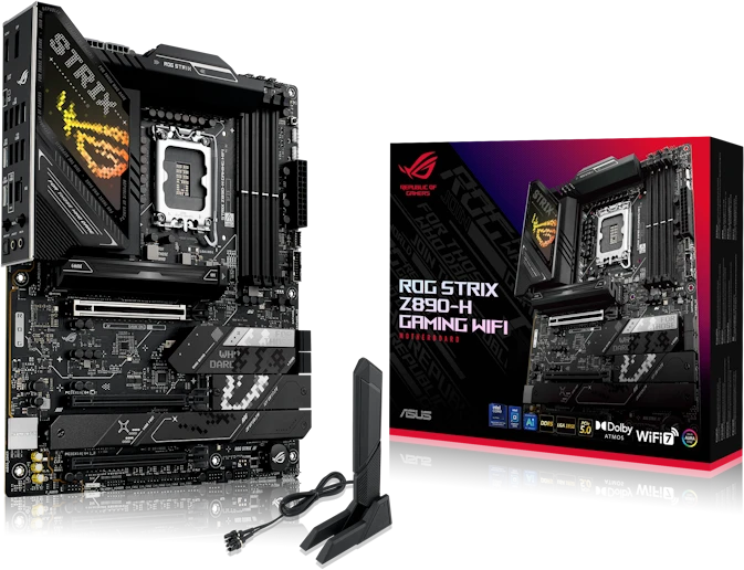Pagrindinė plokštė MB ASUS ROG STRIX Z890-H GAMING WIFI (Intel.1851.DDR5.ATX)