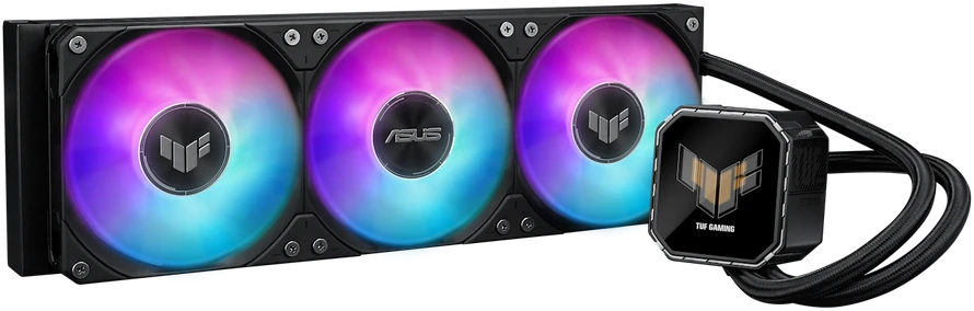 ASUS TUF Gaming LC III 360 ARGB LCD procesorius „viskas viename“ skysčio aušintuvas 12 cm Juodas 1 vnt.