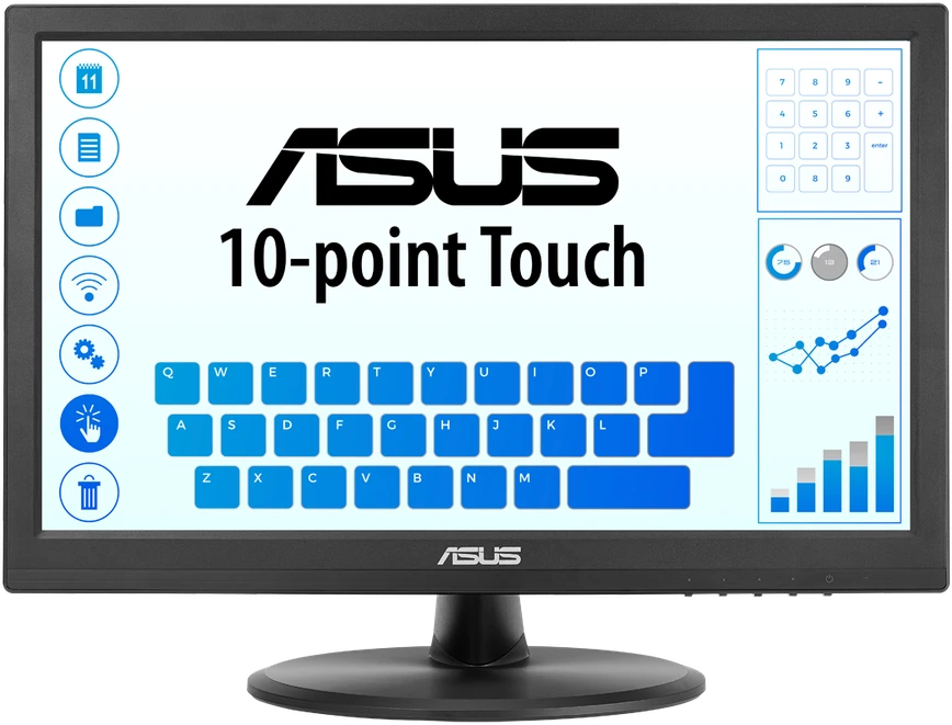 ASUS VT169HE lietimui jautrus monitorius 15.6" IPS WLED FHD 16:9 60Hz 220cd/m2 5ms D-Sub HDMI