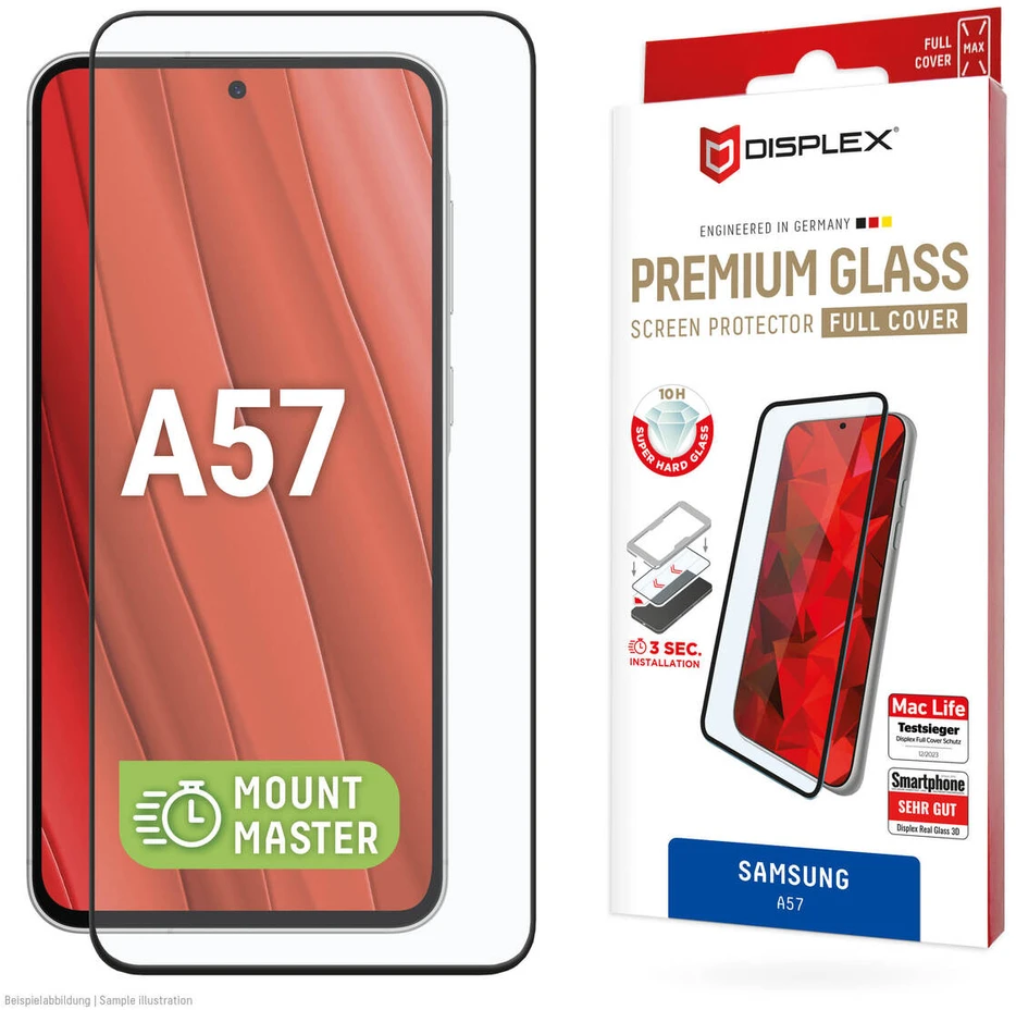 „Samsung Galaxy A57 Premium“ ekrano stiklas MM, pagamintas iš „Displex“ skaidraus stiklo