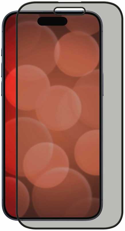 Apple iPhone 16 apsauginis stikliukas, pilnai apsaugotas ekrano apsaugai nuo saulės, pagamintas iš „Displex“ skaidraus stiklo.