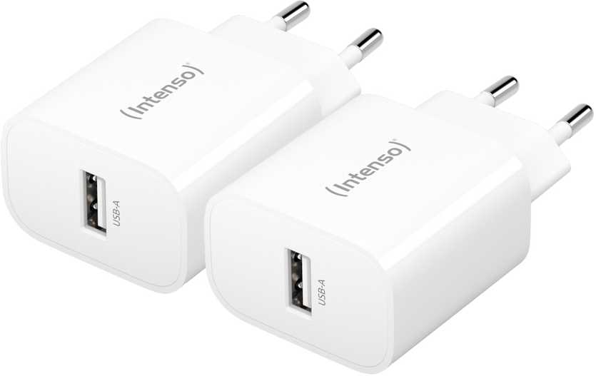 „Intenso“ maitinimo adapteris W5A dvigubas paketas, 5 W, Baltas, Vidaus, 120–140 V, 50/60 Hz, 5 W, 5 V, Baltas