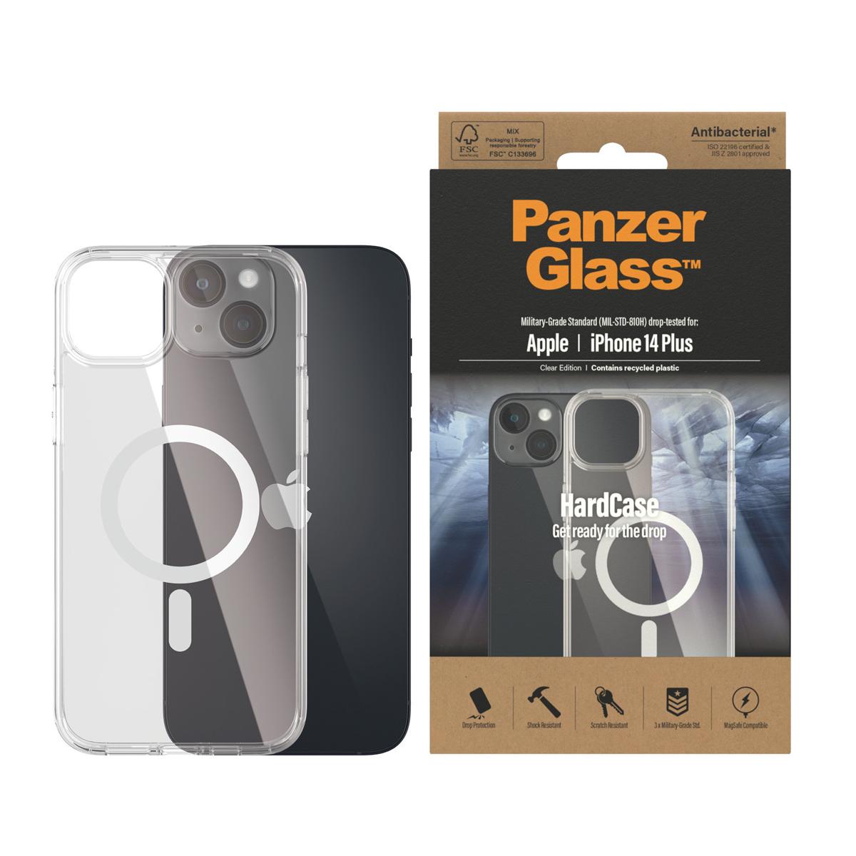 Panzer Glass PanzerGlass | HardCase MagSafe Suderinamas | Apple | iPhone 14 Plus | Išvalyti | Suderinamas su MagSafe; Karinio laipsnio standartas; 100% perdirbta rėmo medžiaga