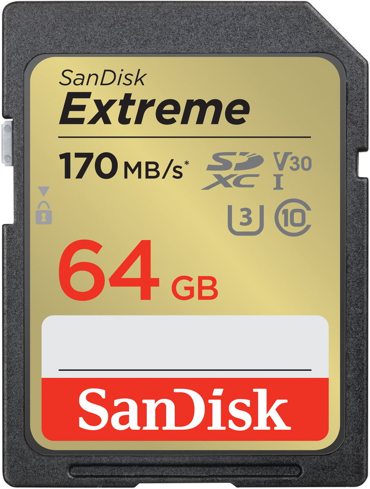 Atminties kortelė Sandisk Extreme SDXC 64GB