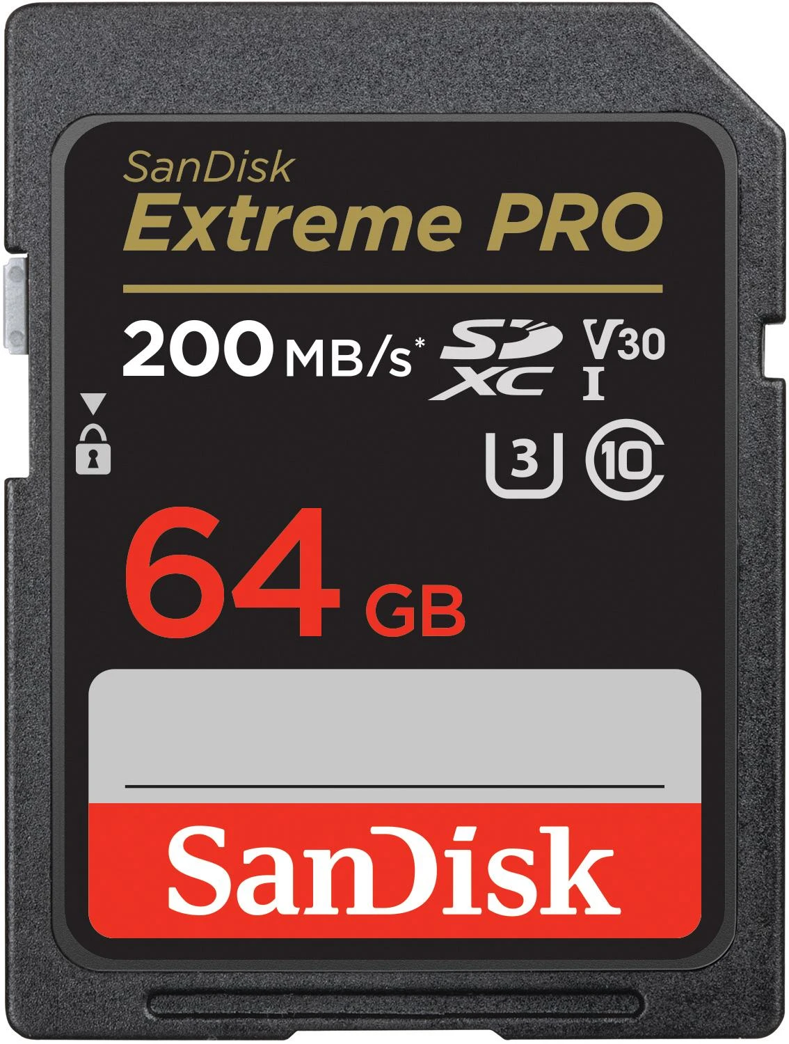 Atminties kortelė SanDisk SDXC 64GB Extreme Pro V30 UHS-I U3 200/90 MB/s