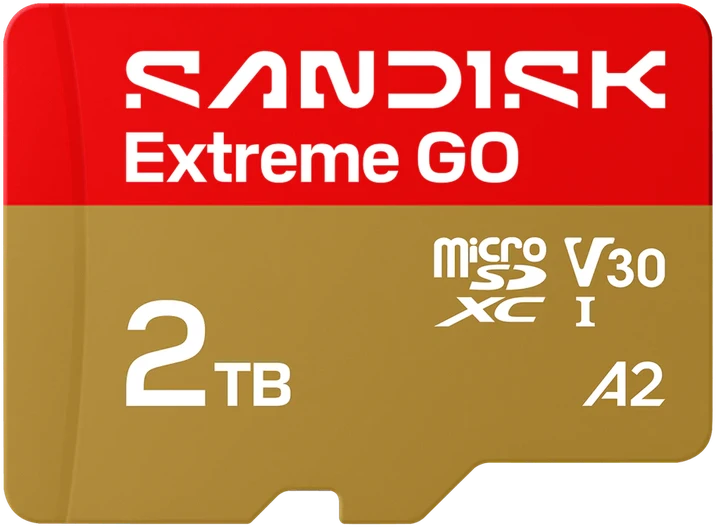 Atminties kortelė Karta SanDisk Extreme Go Micro SDHC UHS-I 2TB A2 / Video Class V30 / UHS-I U1 (SDSQXGN-2T00-GN6MN)