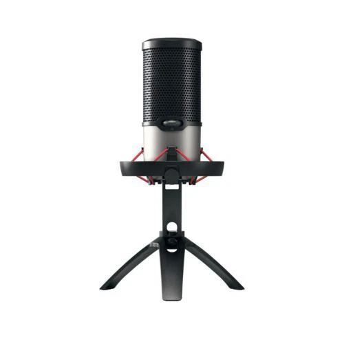 CHERRY UM 6.0 ADVANCED USB MIC - FOR STREAMING/OFFICE Sidabrinis/BLAC
