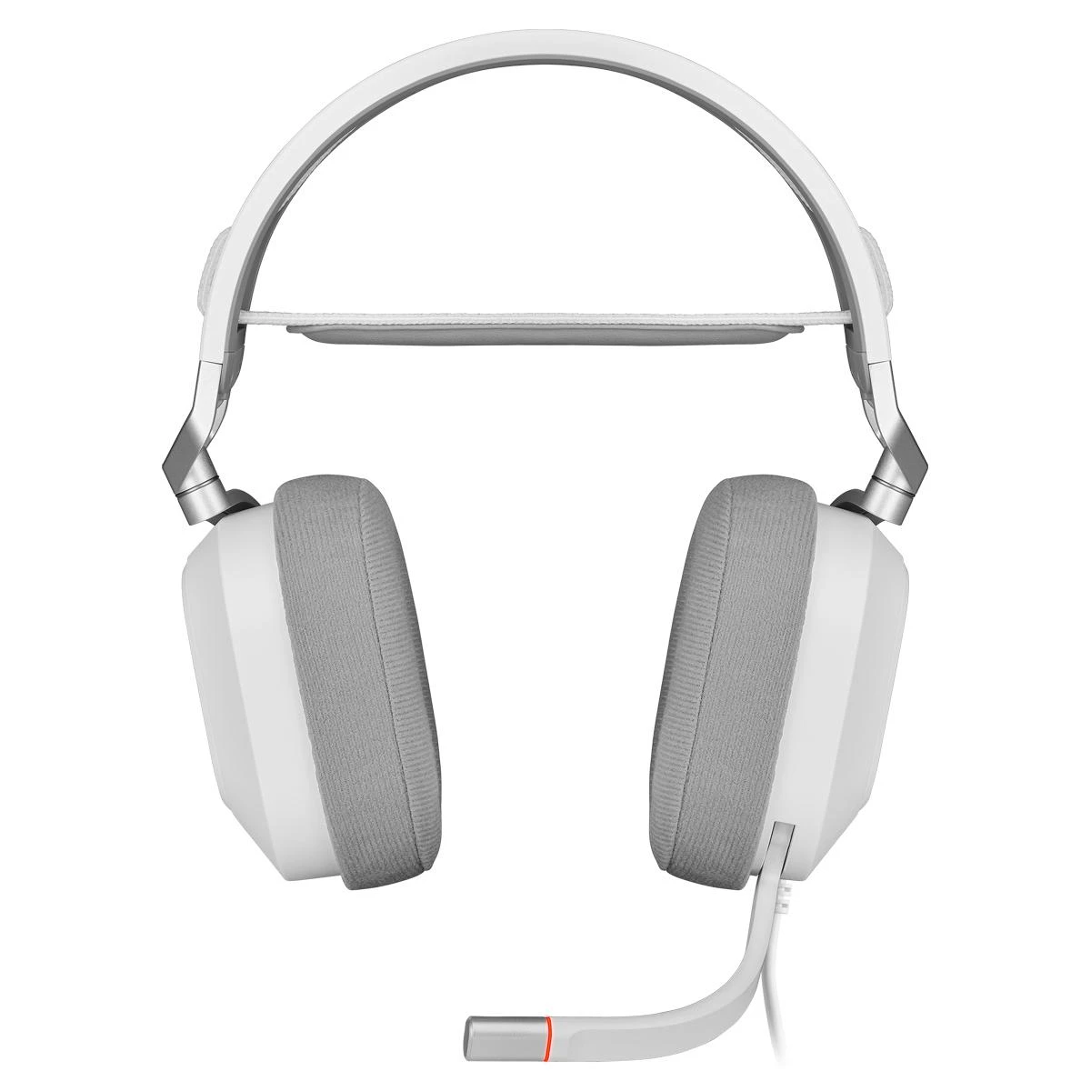 Corsair Ausinės Žaidimams HS80 RGB Su mikrofonu, Baltos, Over-Ear Su laidu