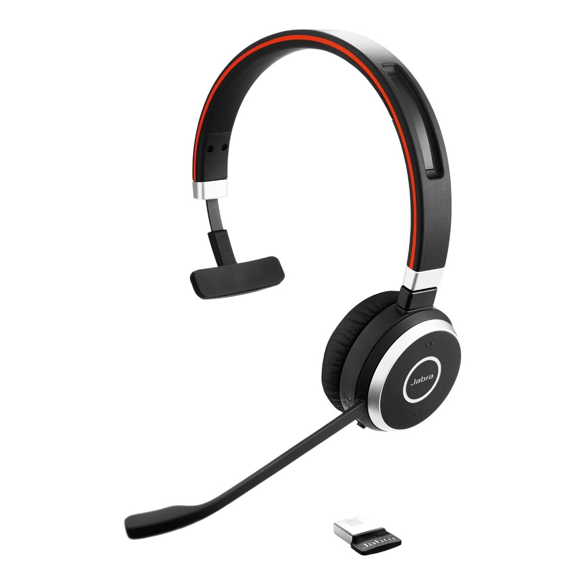Ausinės Jabra Evolve 65 SE - UC Mono su įkrovimo stovais