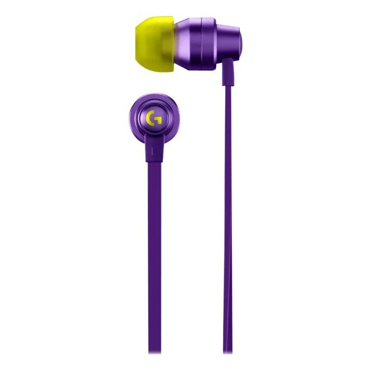 Į ausis įkišamos ausinės žaidimams Logitech G333, Violetinė