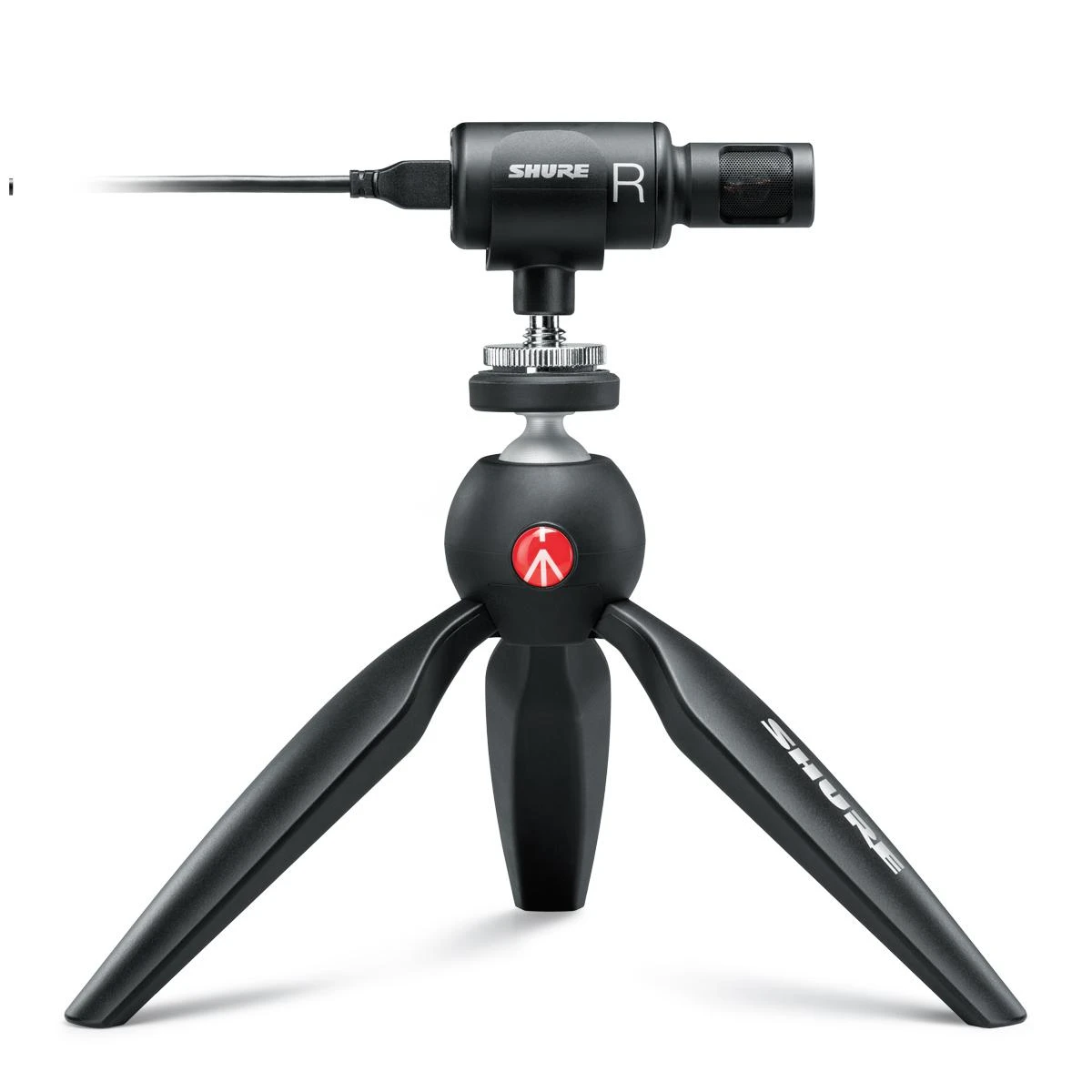 Shure Motiv MV88+DIG mikrofonas, juodas