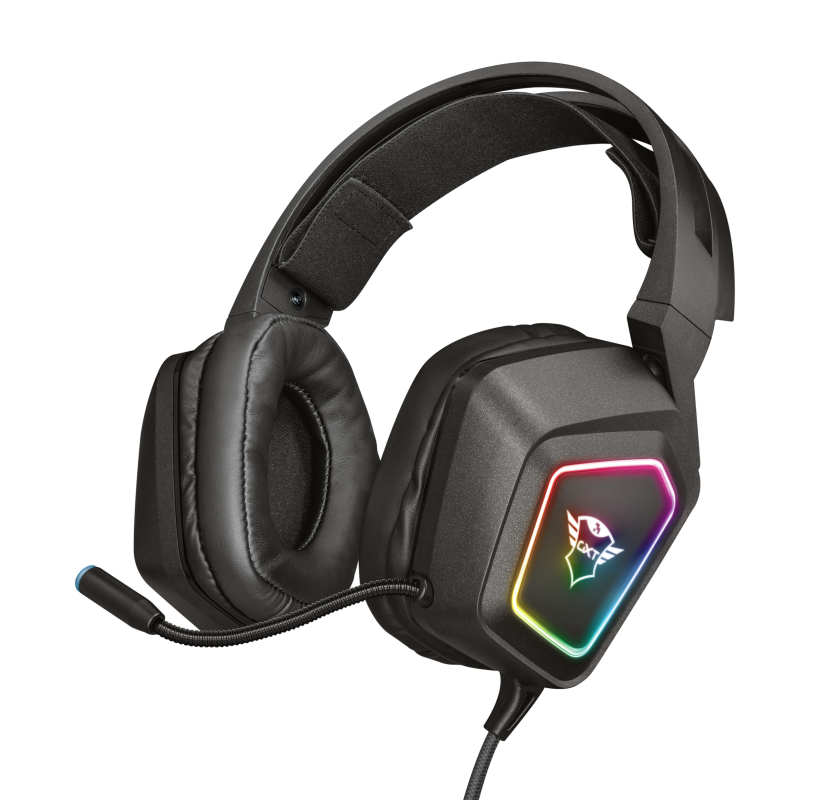 Žaidimų ausinės Trust GXT 450 Blizz RGB 7.1 Surround, 23191