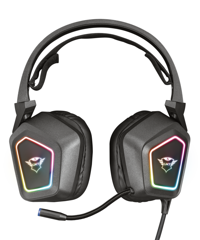 Žaidimų ausinės Trust GXT 450 Blizz RGB 7.1 Surround, 23191