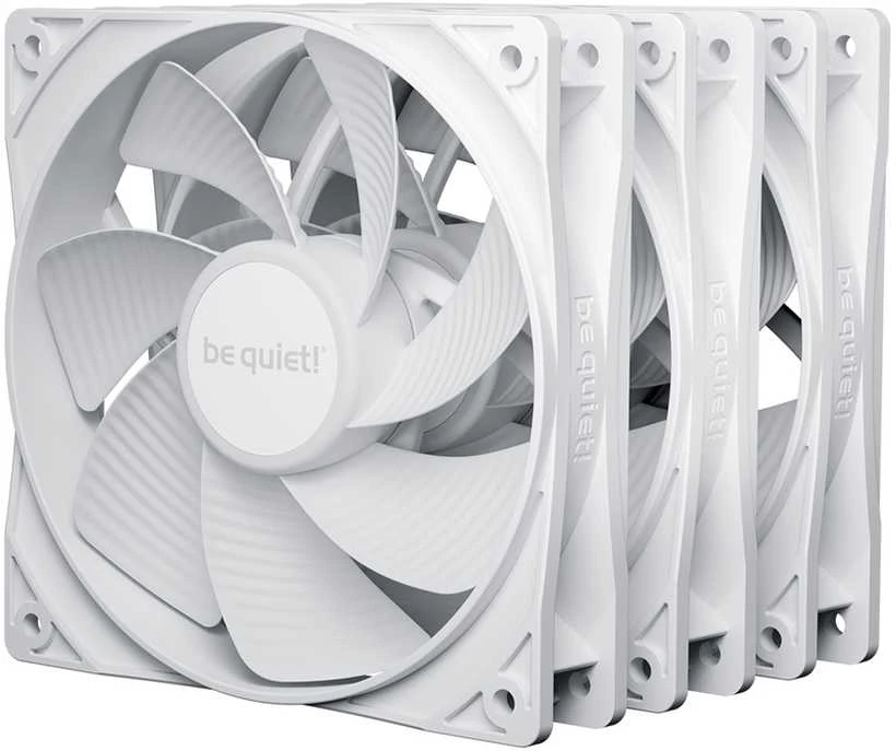 be quiet! Pure Wings 3 120mm balti aušintuvai - trijų vienetų rinkinys