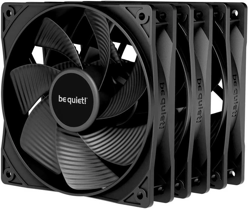 be quiet! Pure Wings 3 120mm juodų aušintuvų komplektas