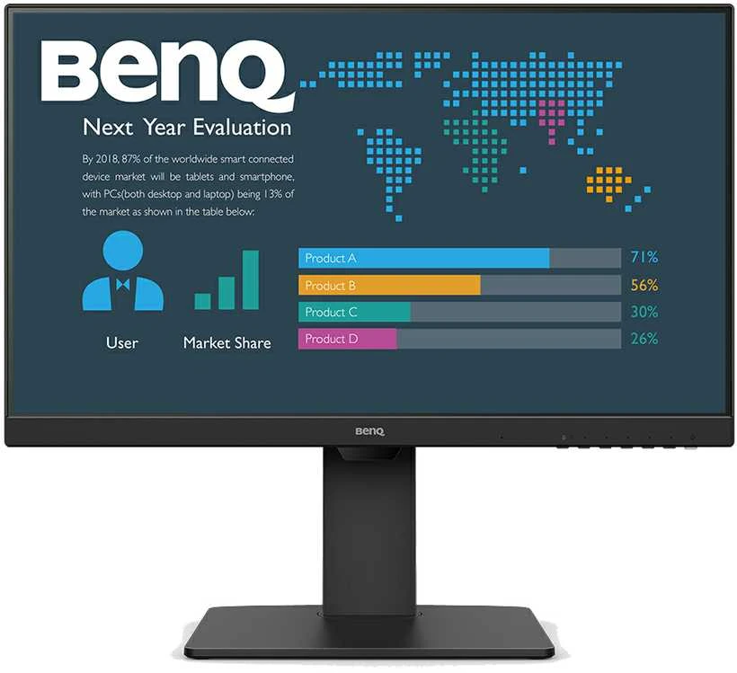Monitorius Benq | BL2486TC | 23.8 " | IPS | 16:9 | 100 Hz | 5 ms | 1920 x 1080 pikselių | 250 cd/m² | HDMI jungtys quantity 1 | Juodas | Garantija 36 mėn.
