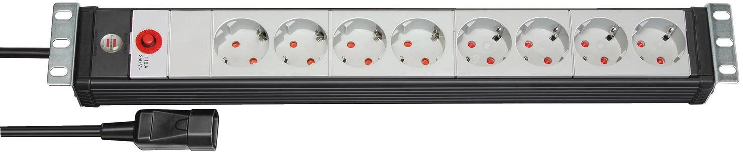 Carruzzo Brennenstuhl 1156057128 elektros tinklo ilgintuvas 3 m 8 AC išvestis(ys / čių) Vidaus Juoda