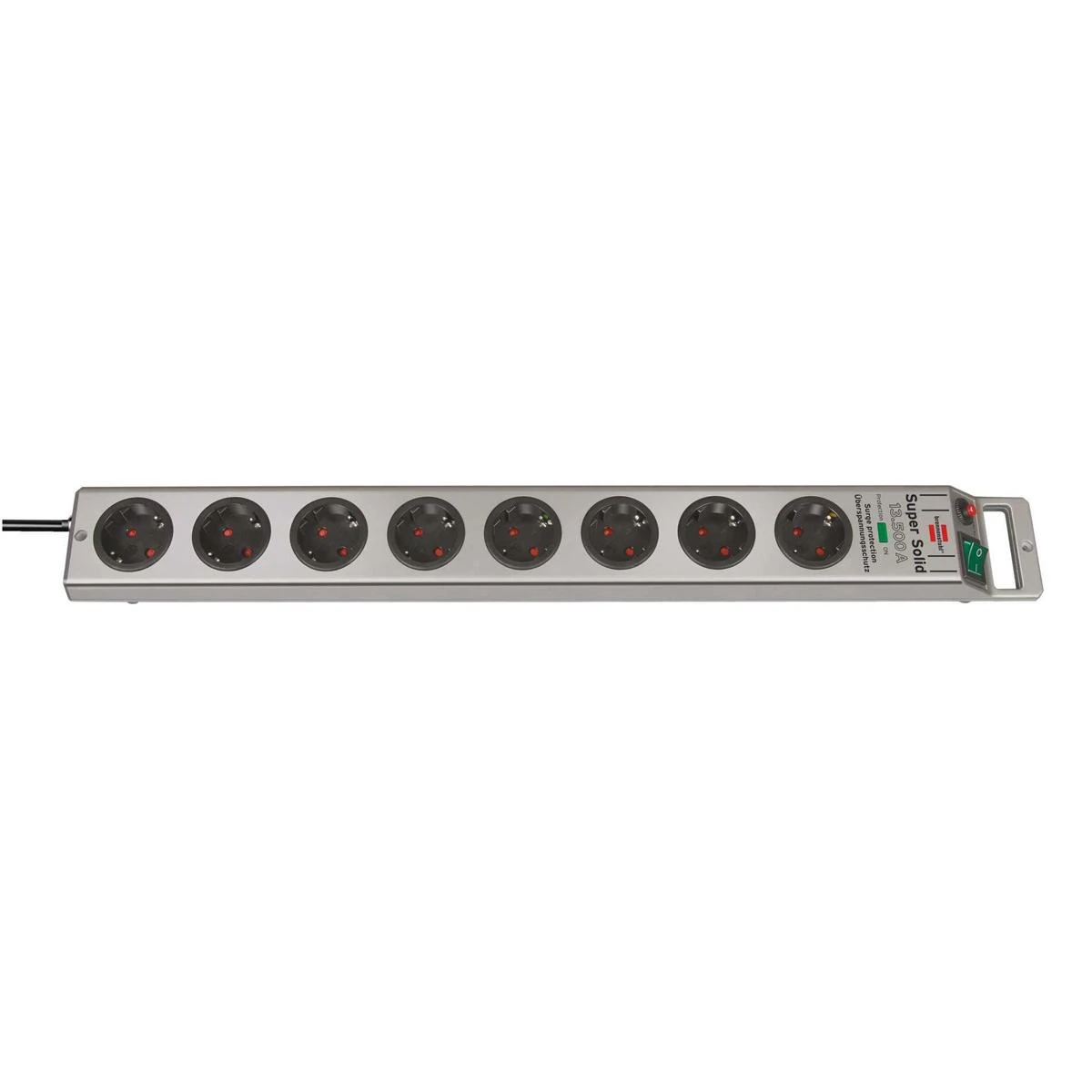 Brennenstuhl 8xCEE 7/4, 1xCEE 7/7, 2,5m, juodas 1153380318 / GT-640