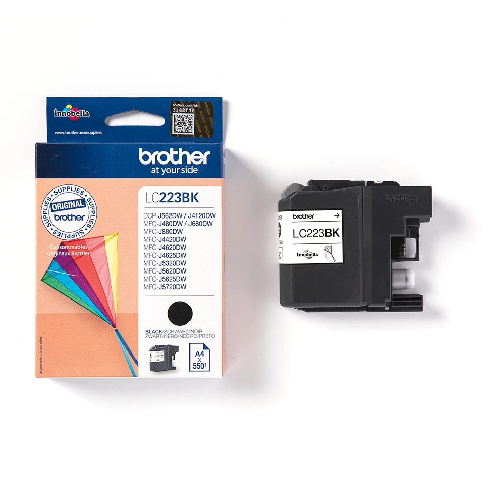Brother Brolis LC-223BK | Rašalo kasetė | Juodas