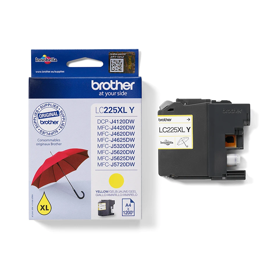 Brother LC125XLY | Rašalo kasetė | Geltona