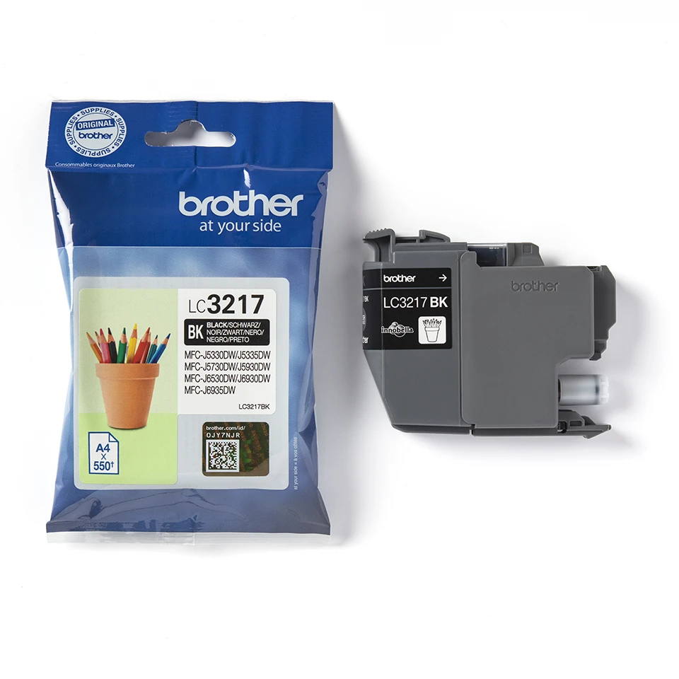 BROTHER LC3217BK Juodas INK CARTRIDGE, 550P