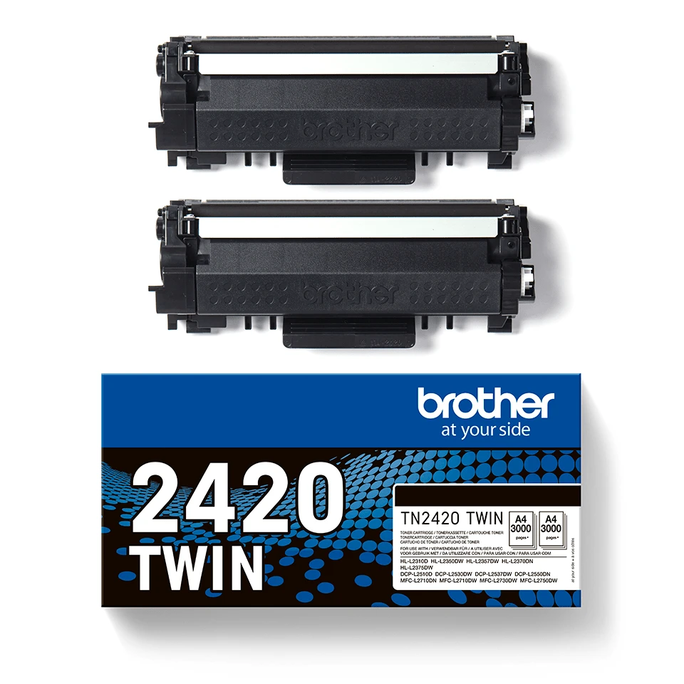 Brother Brolis TN2420 | TWIN pakuotės dažai | Juodas