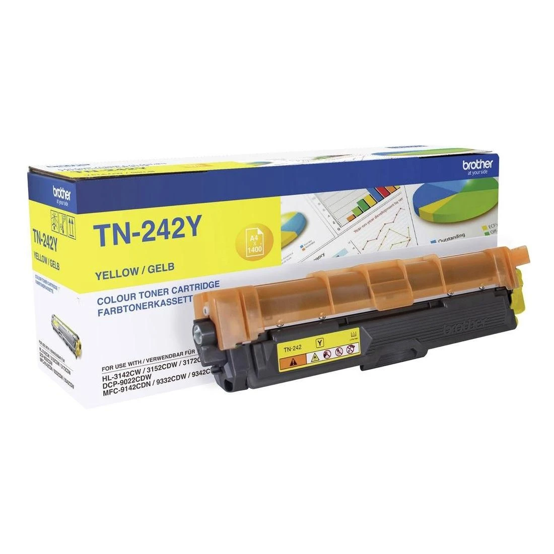 Brother TN-242Y tonerio kasetė Originalus Geltona 1 vnt