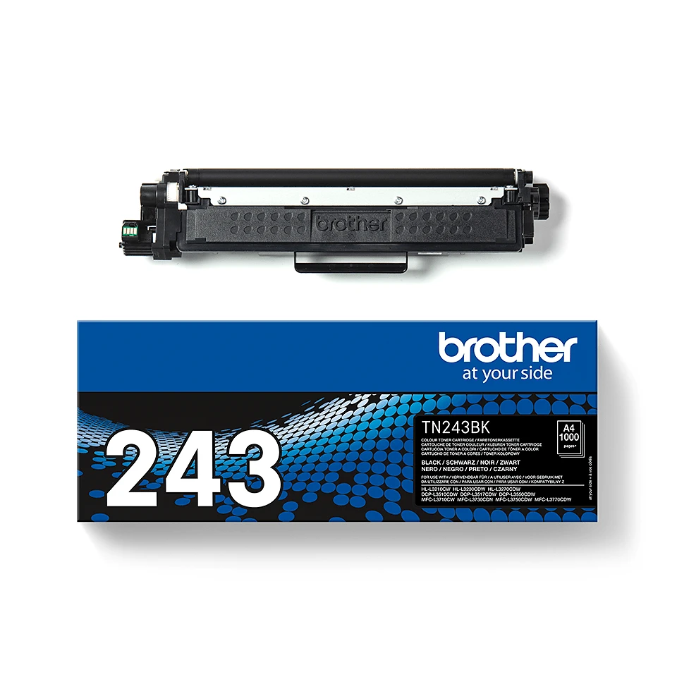 BROTHER TN-243BK Juodas Tonerio Kasetė, Išeiga 1000 Puslapių