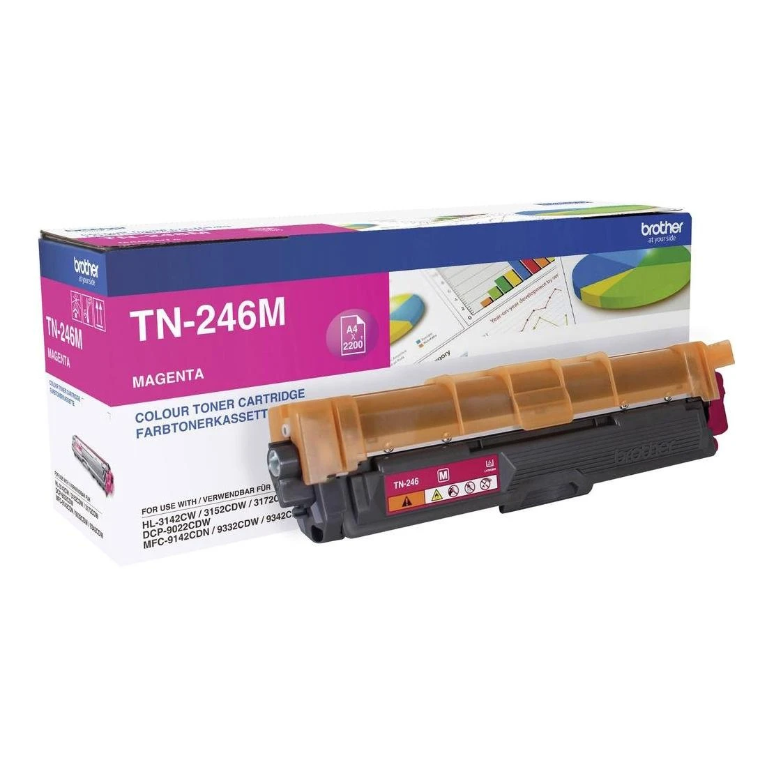 Brother TN-246M tonerio kasetė Originalus Rausvai raudona 1 vnt