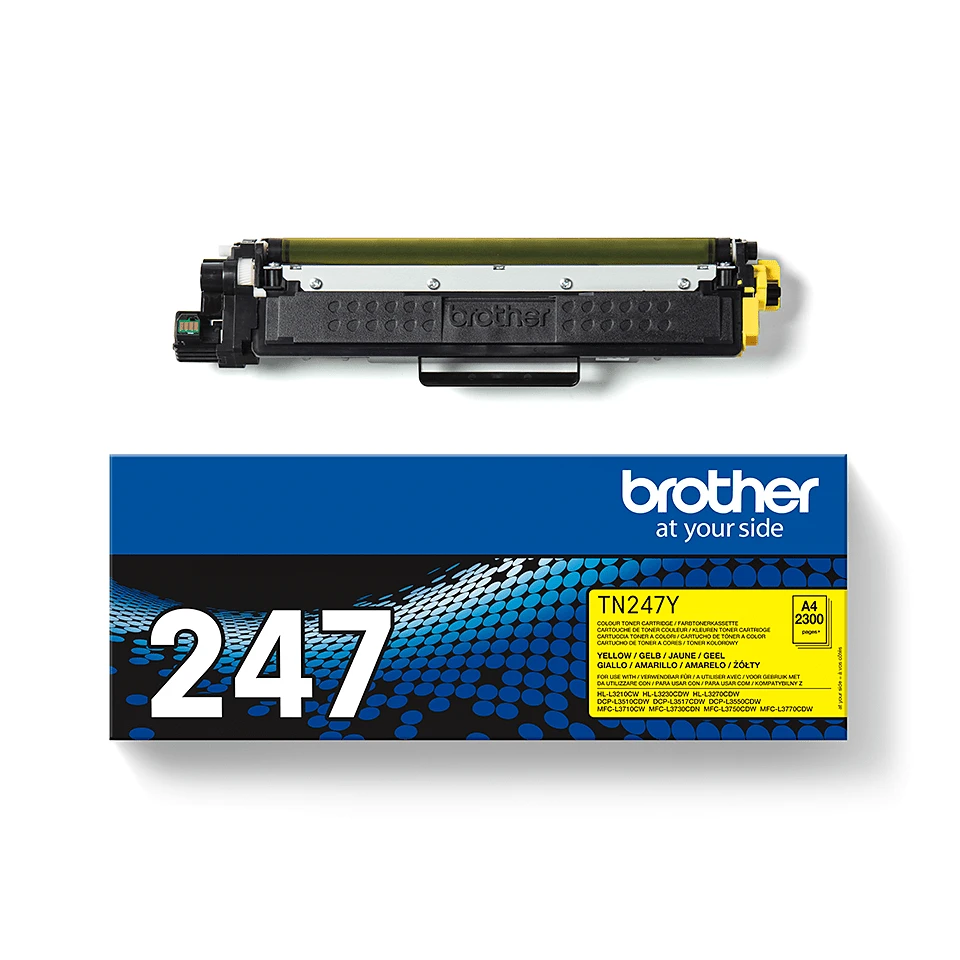 BROTHER TN-247C Geltonas tonerio kasetė, 2300 puslapių